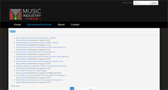 Desktop Screenshot of musicindustryforum.com